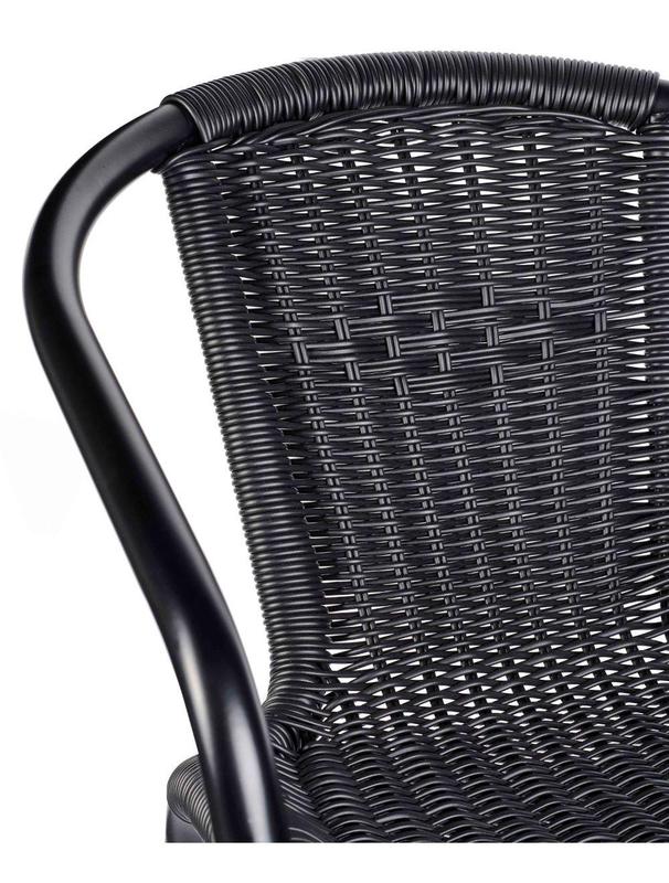 Black Wicker Armchair - main image