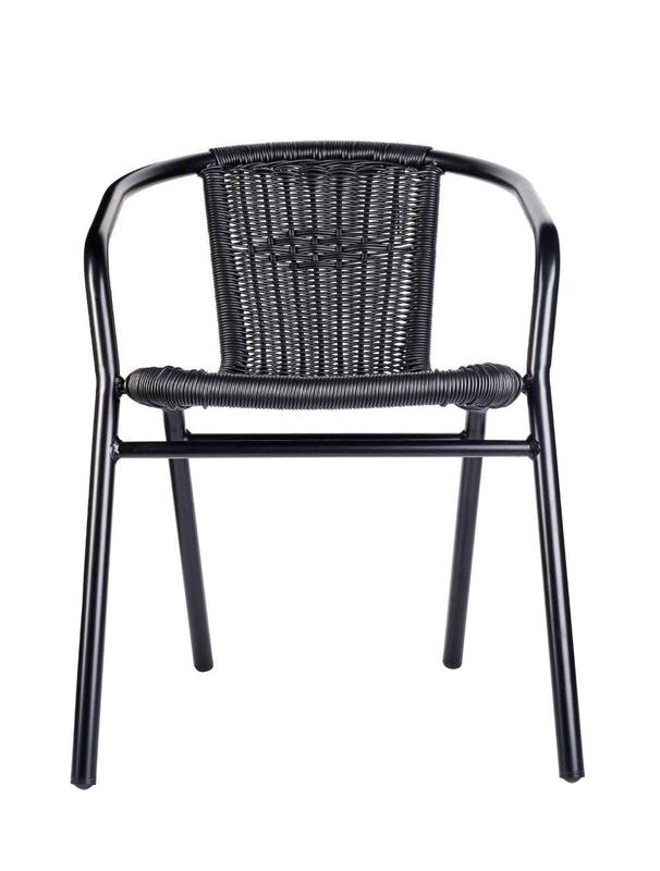 Black Wicker Armchair - main image