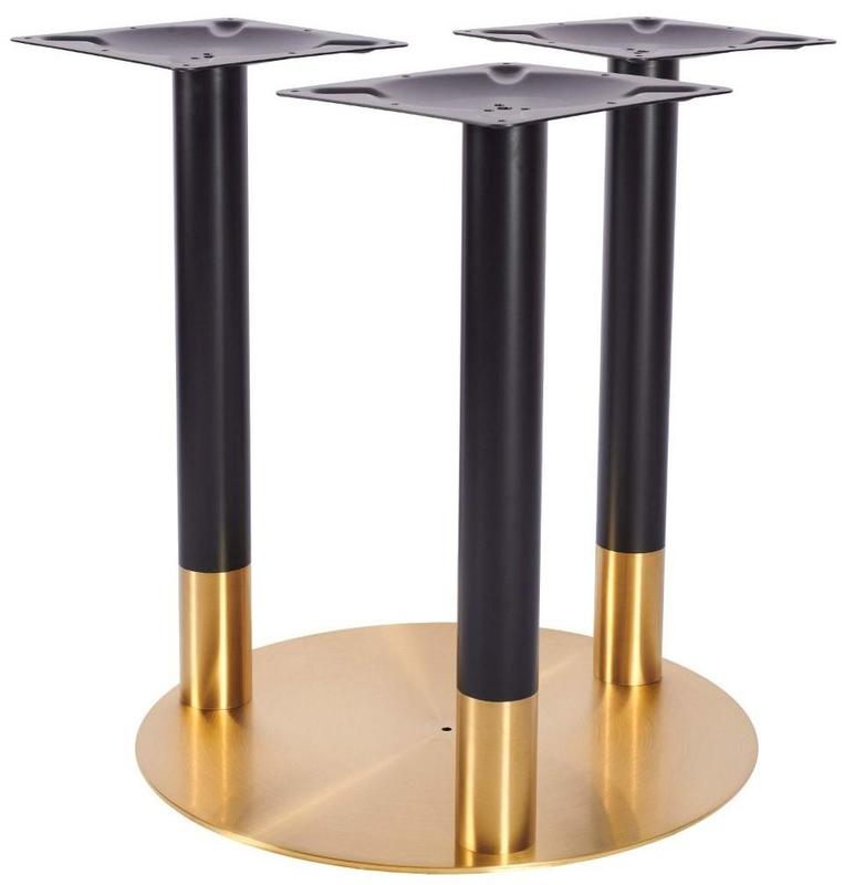 Lucia XL Round DH 3 Column - Vintage Brass / Black - main image