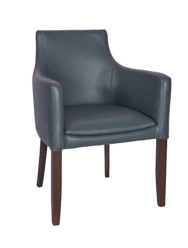 Sienna Armchair - Grey / Walnut - main image