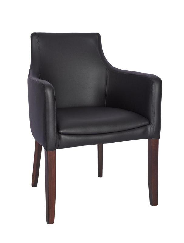 Sienna Armchair - Black / Walnut - main image