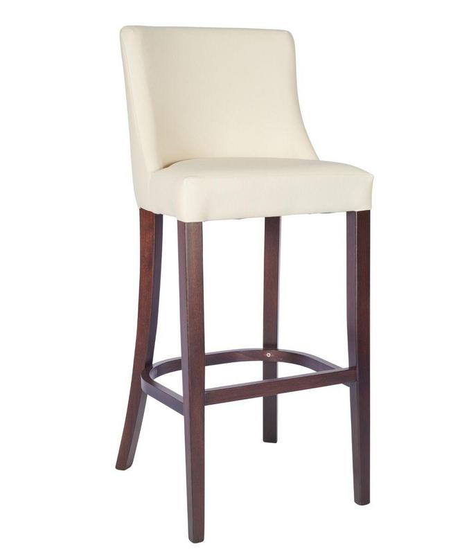 Sienna Highstool - Ivory / Walnut - main image