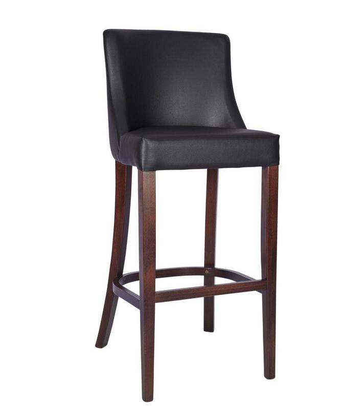 Sienna Highstool - Black / Walnut - main image