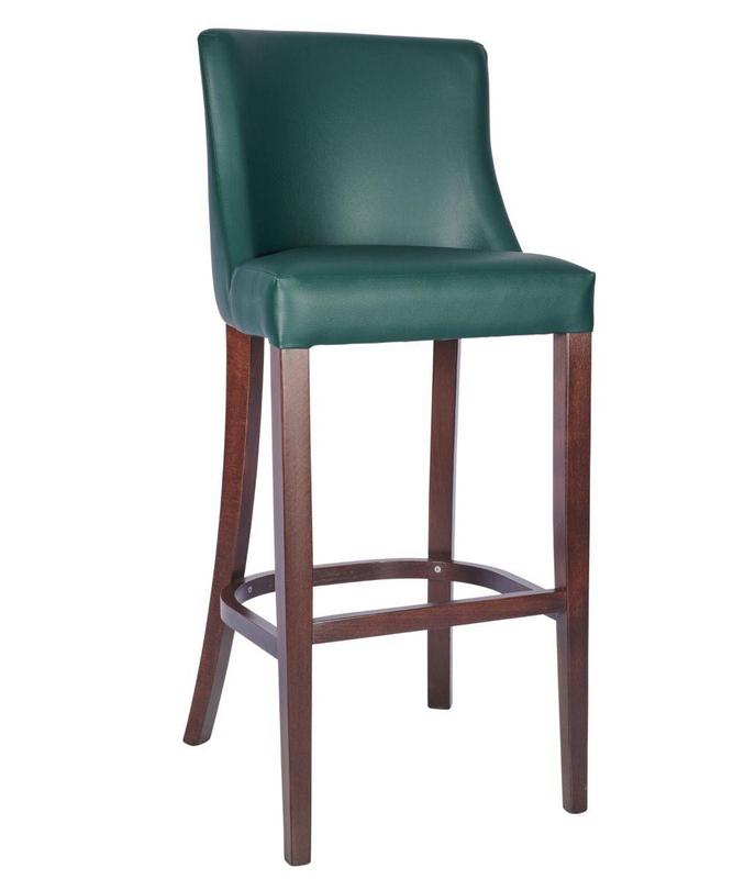 Sienna Highstool - Moss Green / Walnut - main image