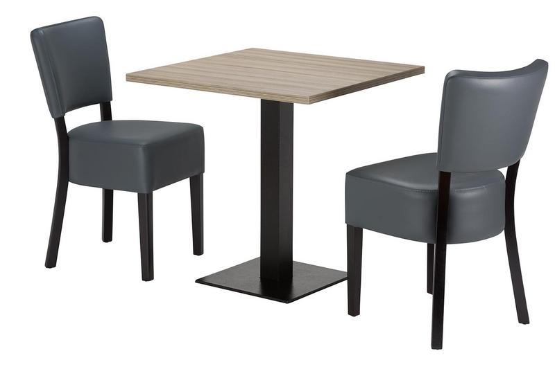 Charlie Chair / Table Top / Flat Black Table Base - main image