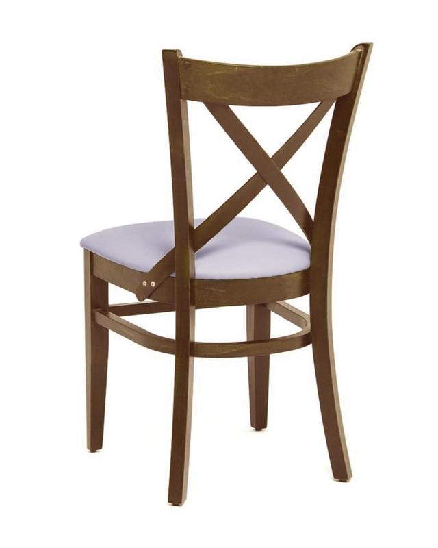 Cross Side Chair - Upholstered Seat - main image