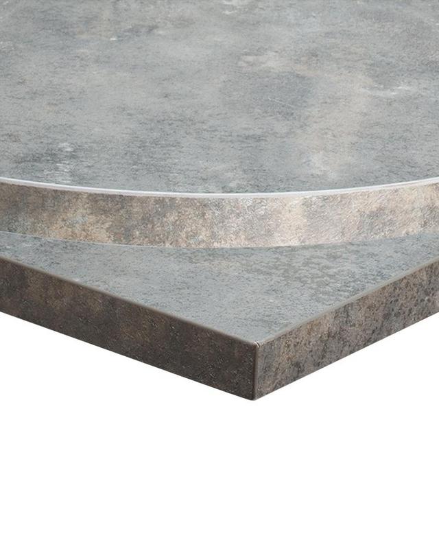 Round , Anthracite Metal Rock/ Matching ABS , Flat Black Small Round (Dining Height) - main image