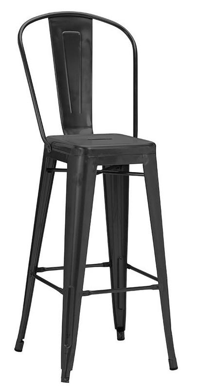 Poppy Highchair with Back Section (Matt Black) - main image