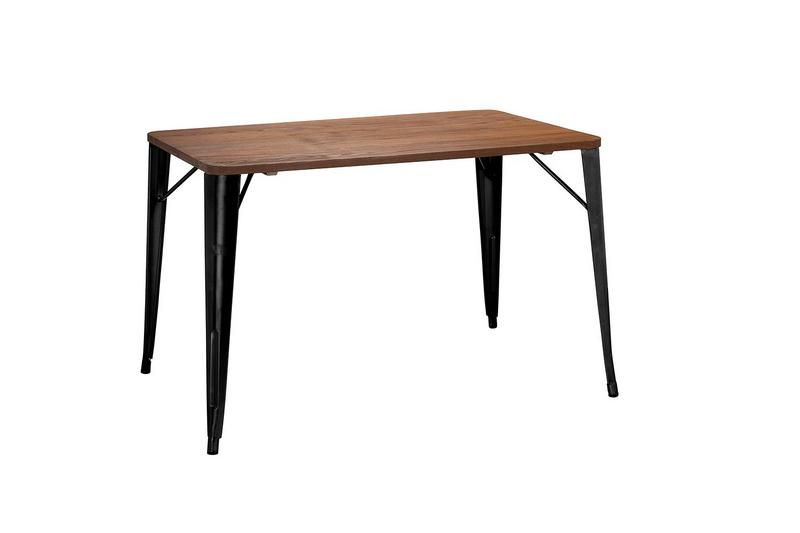 Poppy Table (1200mm x 700mm) Matt Black/ Walnut - main image