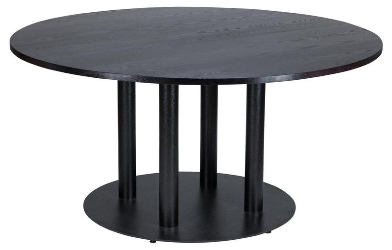 Flat XL Black Round - Dining Height - main image