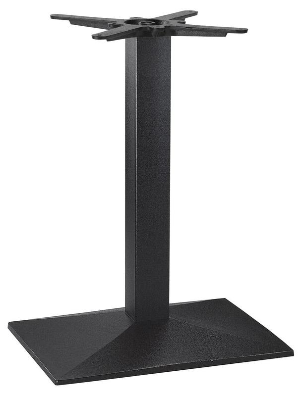 Pyramid  Single Rectangular Table Base - Black - main image