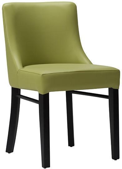 Sienna Side Chair - Faux Leather With Black Frame - main image