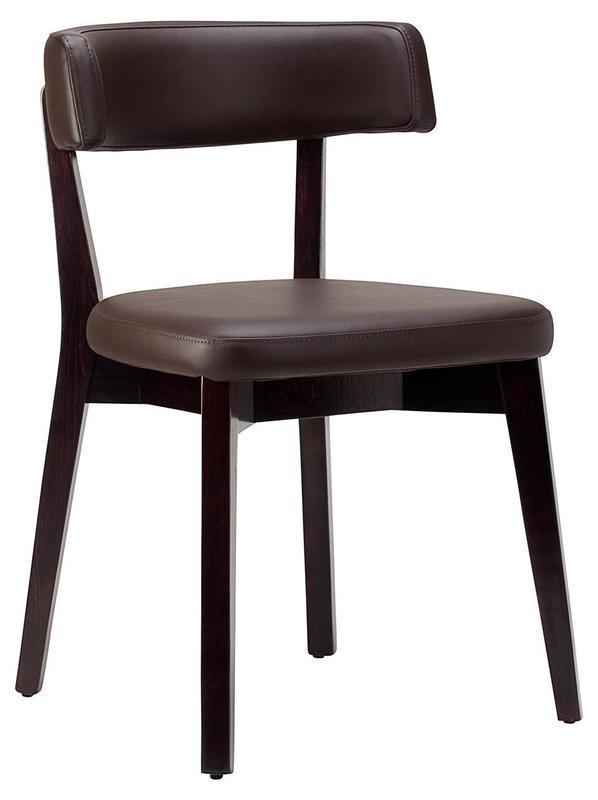 Sara Side Chair - Faux Leather With Wenge Frame - main image