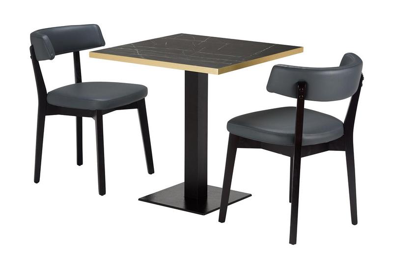 Sara Chair / Table Top / Flat Black Table Base  (DH) - main image