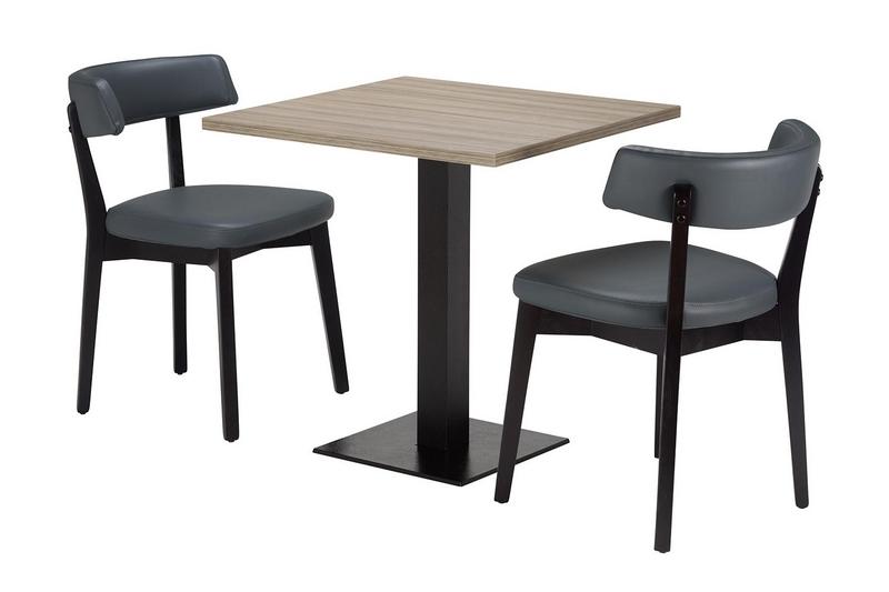 Sara Chair / Table Top / Flat Black Table Base  (DH) - main image