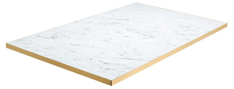 Egger F204 ST9 White Carrara Marble / Gold ABS - main image