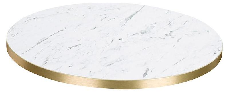 Egger F204 ST9 White Carrara Marble / Gold ABS - main image