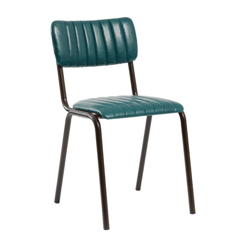 Stacey Stacking Side Chair - Teal - main image