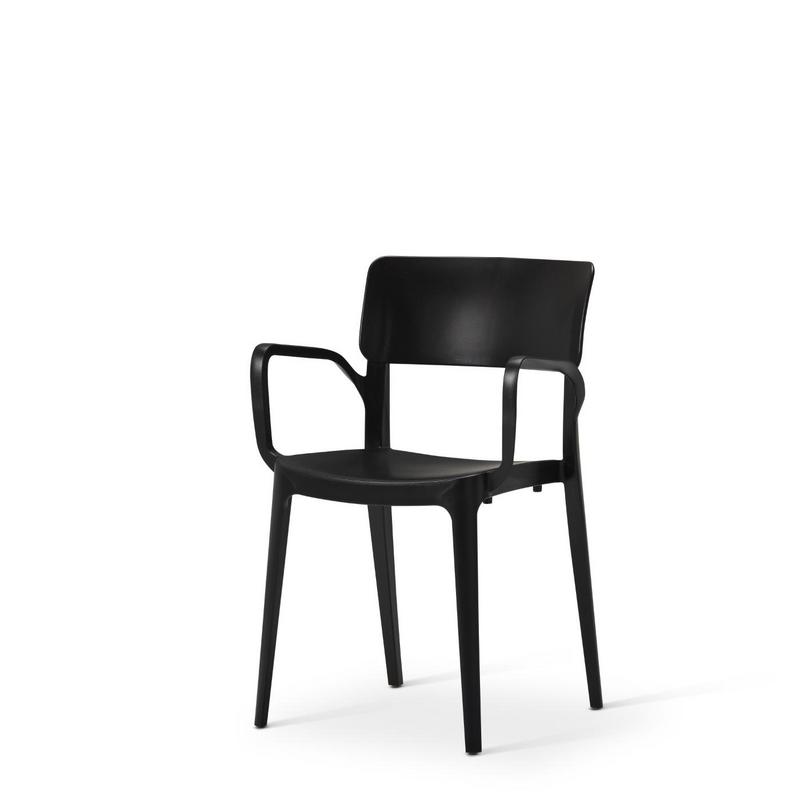 Viv Polpropylene Chair - Armchair - Black - main image