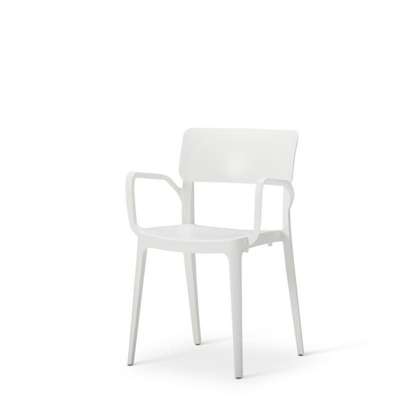 Viv Polpropylene Chair - Armchair - White - main image