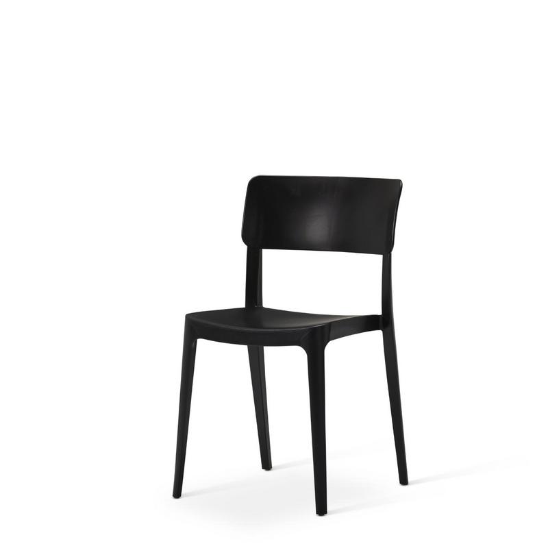 Viv Polpropylene Chair - Side chair - Black - main image