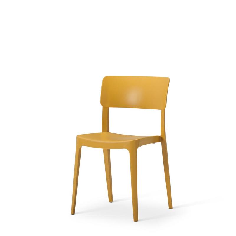 Viv Polpropylene Chair - Side chair - Mustard - main image