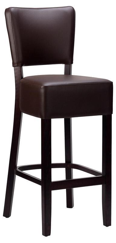 Charlie High Chair - Faux Leather With Wenge Frame - main image