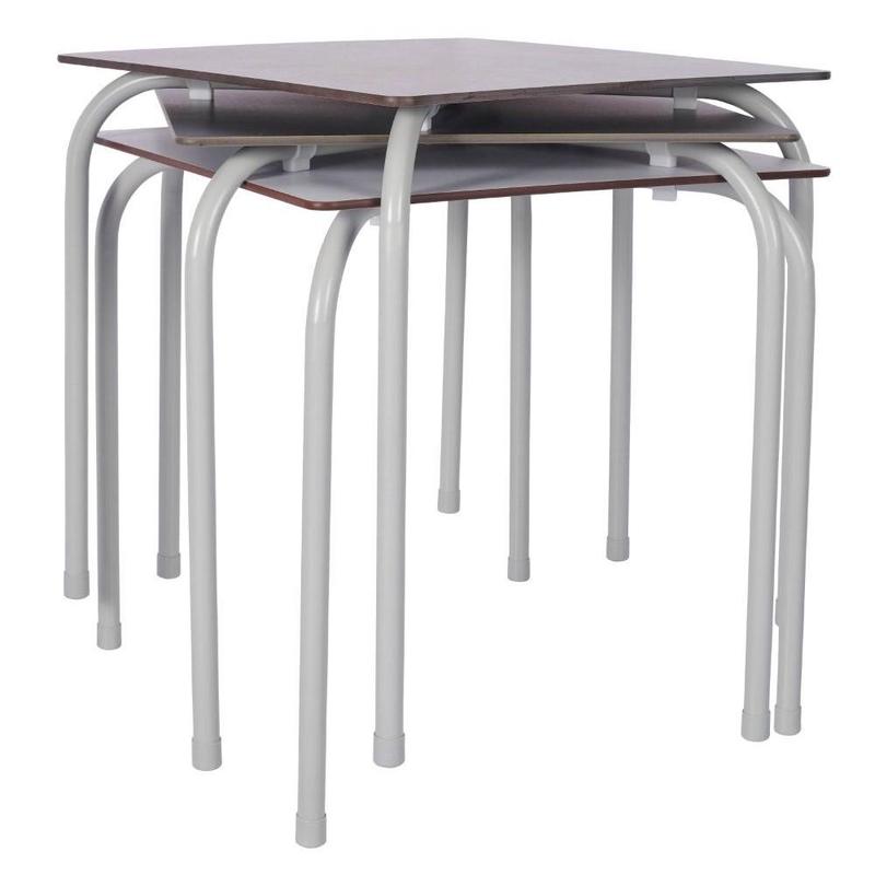 Winnie Table Grey Legs & Anthracite Top - main image