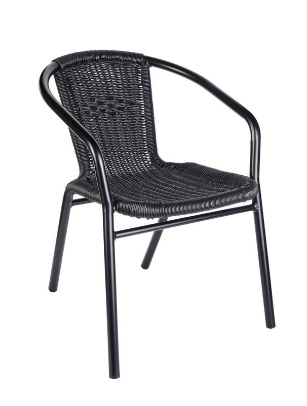 Black Wicker Armchair - main image