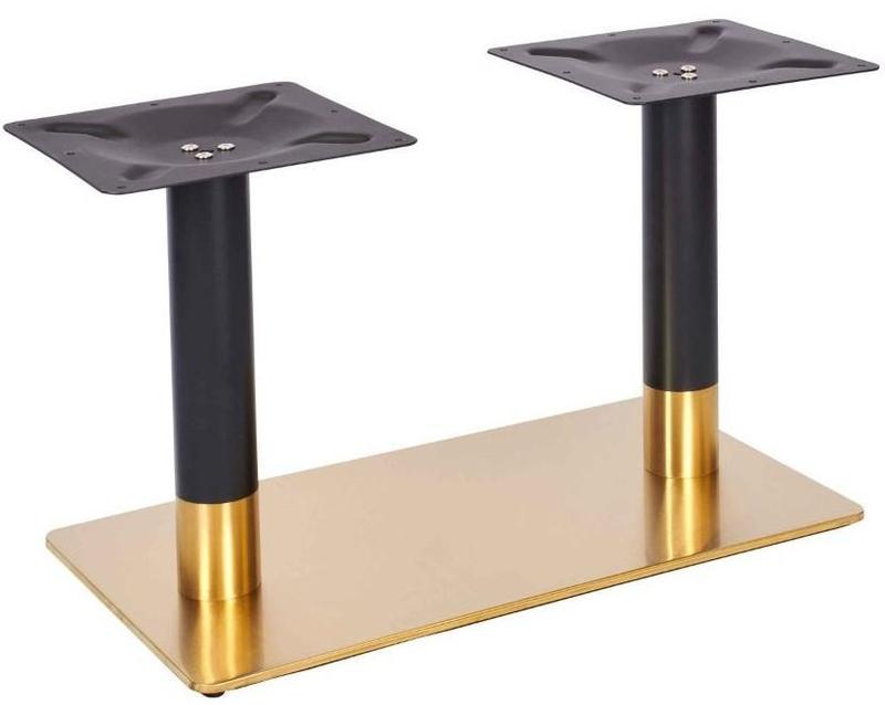 Lucia Twin pedestal CH - Vintage Brass / Black - main image