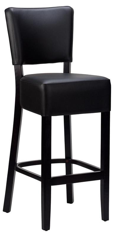 Charlie High Chair - Faux Leather With Black Frame - main image