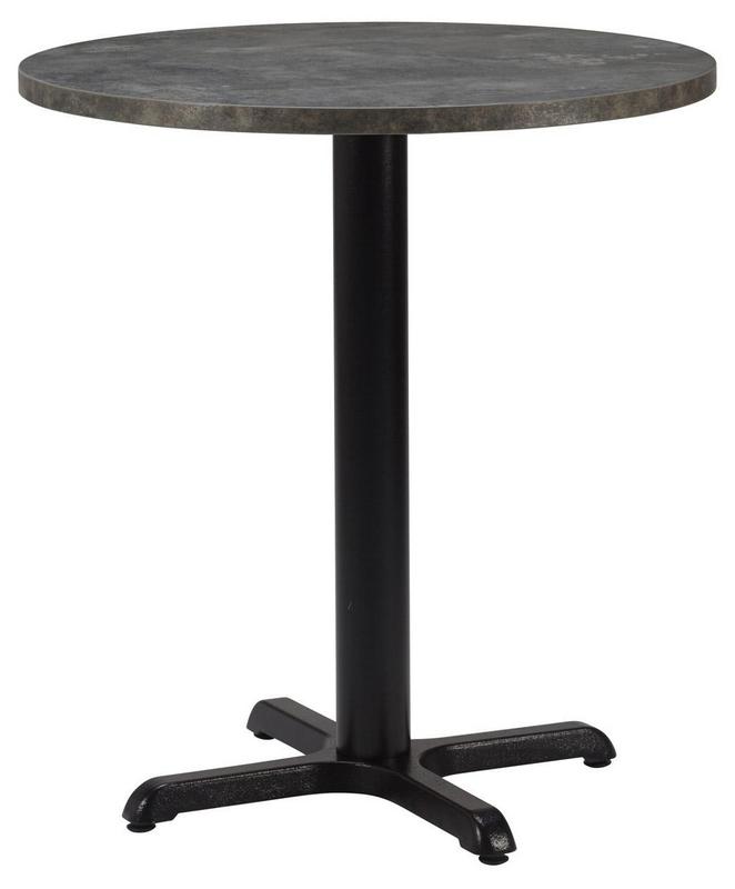 Round , Anthracite Metal Rock/ Matching ABS , Cross Small (Dining Height) - main image