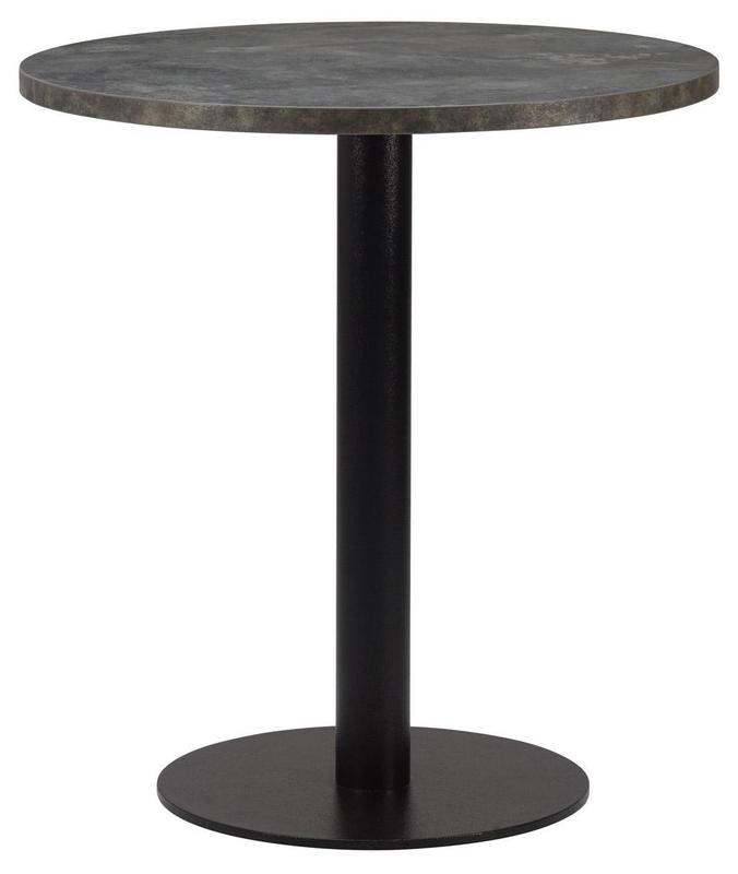 Round , Anthracite Metal Rock/ Matching ABS , Flat Black Small Round (Dining Height) - main image