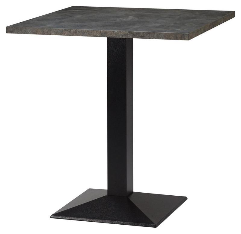 Square , Anthracite Metal Rock/ Matching ABS , Pyramid Square (Dining Height) - main image