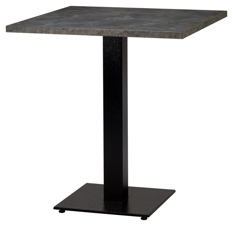 Square, Anthracite Metal Rock/ Matching ABS , Flat Black Small Square (Dining Height) - main image