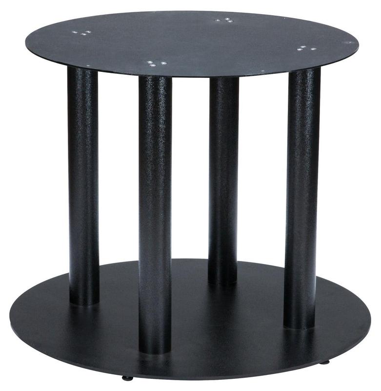 Flat XL Black Round - Dining Height - main image