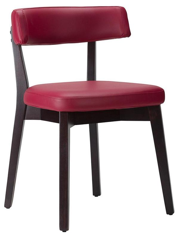 Sara Side Chair - Faux Leather With Wenge Frame - main image