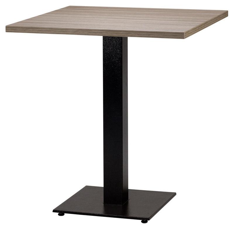 Square, Shorewood/ Matching ABS, Flat Black Square Base (Dining Height) - main image