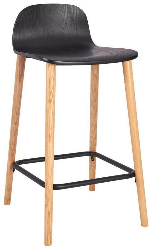 Ellie Mid Height Stool (Wood Legs Lacq) - main image