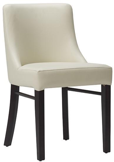 Sienna Side Chair - Wine Faux Leather With Wenge Frame - main image