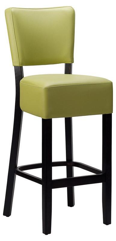 Charlie High Chair - Faux Leather With Black Frame - main image