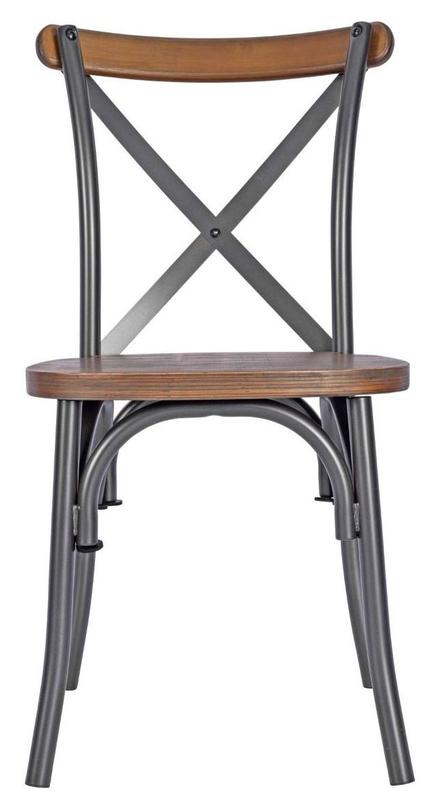 Ceilia Crossback Metal Side Chair - main image