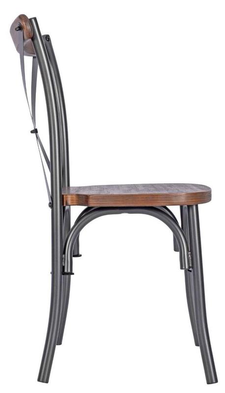 Ceilia Crossback Metal Side Chair - main image