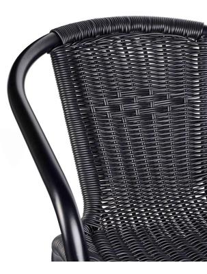 Black Wicker Armchair - thumbnail image 2