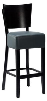 Charlie VB Highchair - Iron Grey Faux Leather With Black Frame