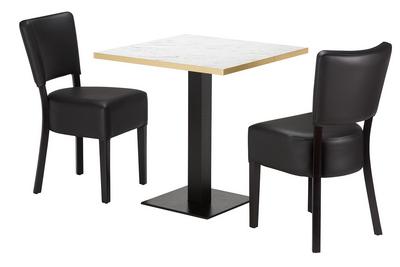 Charlie Chair / Table Top / Flat Black Table Base - thumbnail image 2