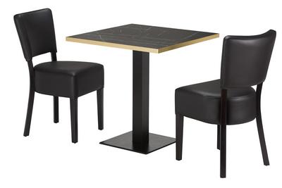 Charlie Chair / Table Top / Flat Black Table Base - thumbnail image 3