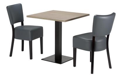 Charlie Chair / Table Top / Flat Black Table Base - thumbnail image 8