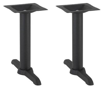 Cross Twin Table Base - Black - thumbnail image 2