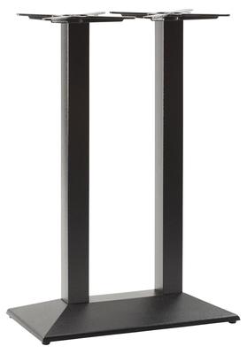 Pyramid  Single Rectangular Table Base - Black - thumbnail image 2